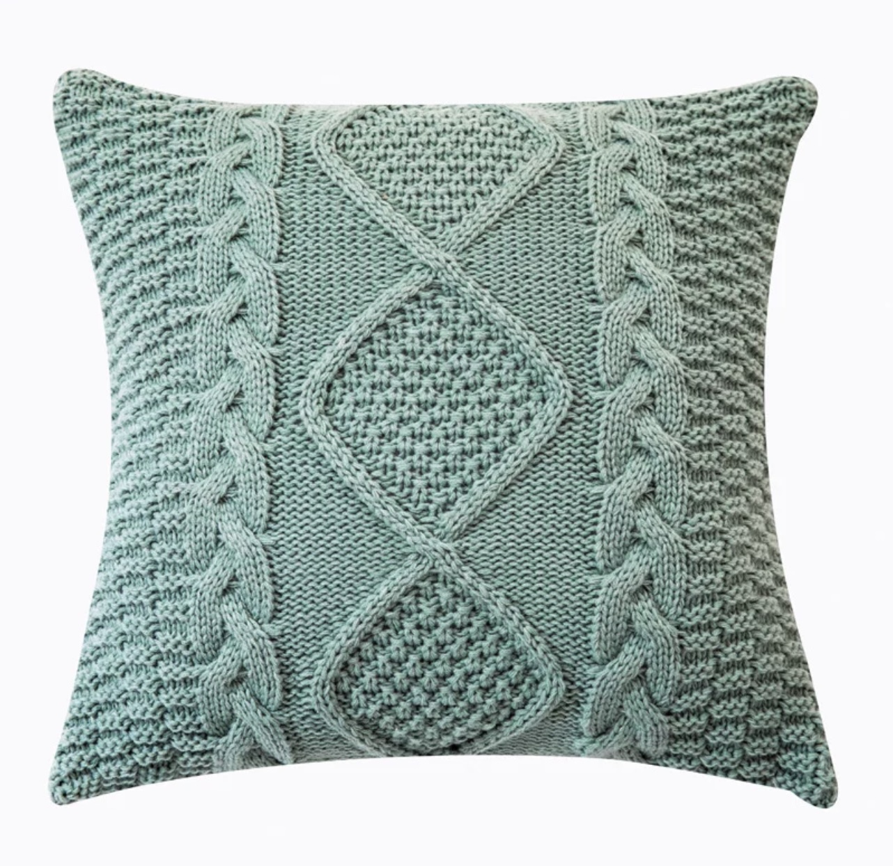 Funda Cojín Tejido verde C-0740