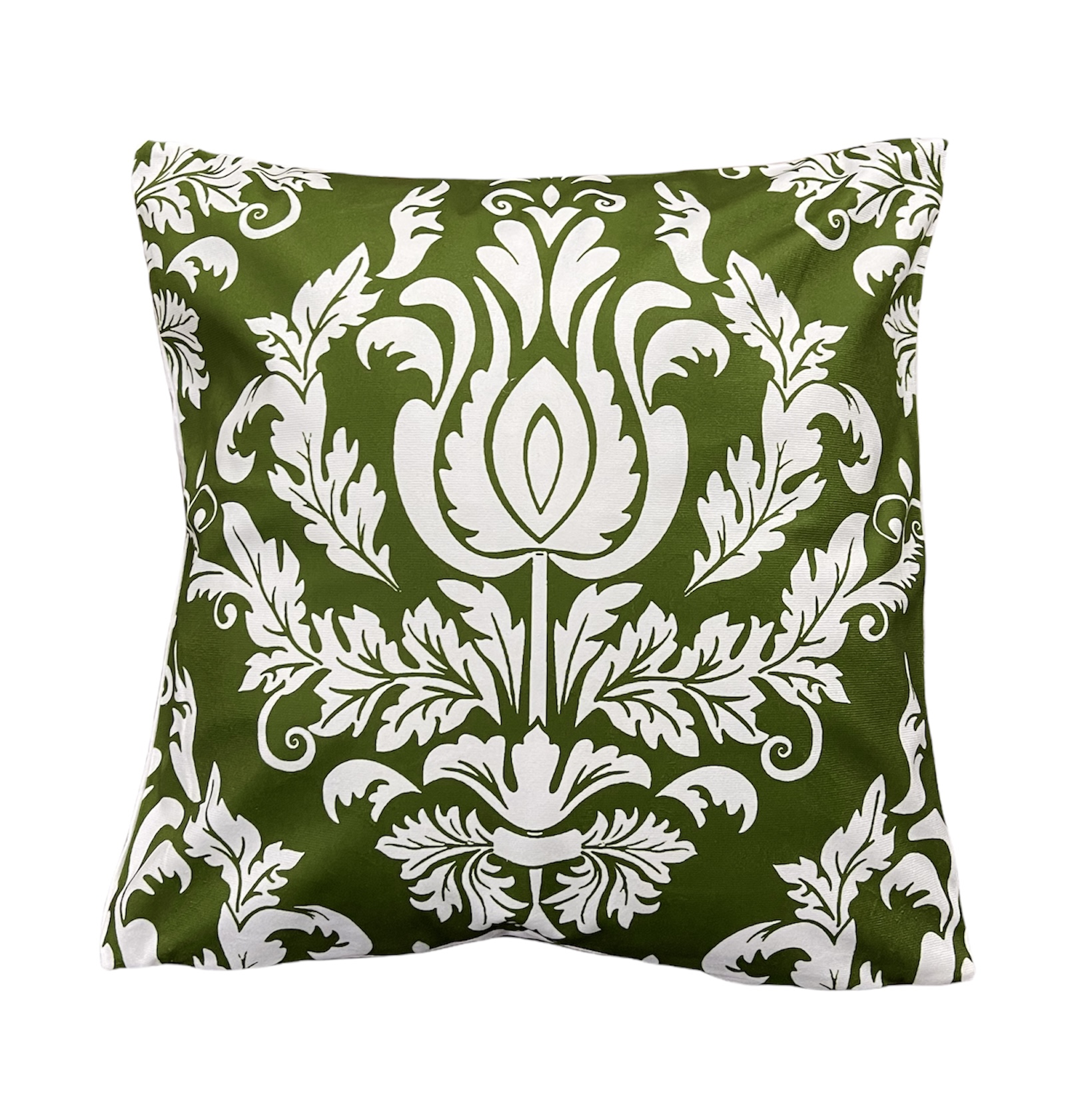 Funda Cojín con Estampado Verde y Blanco C-080