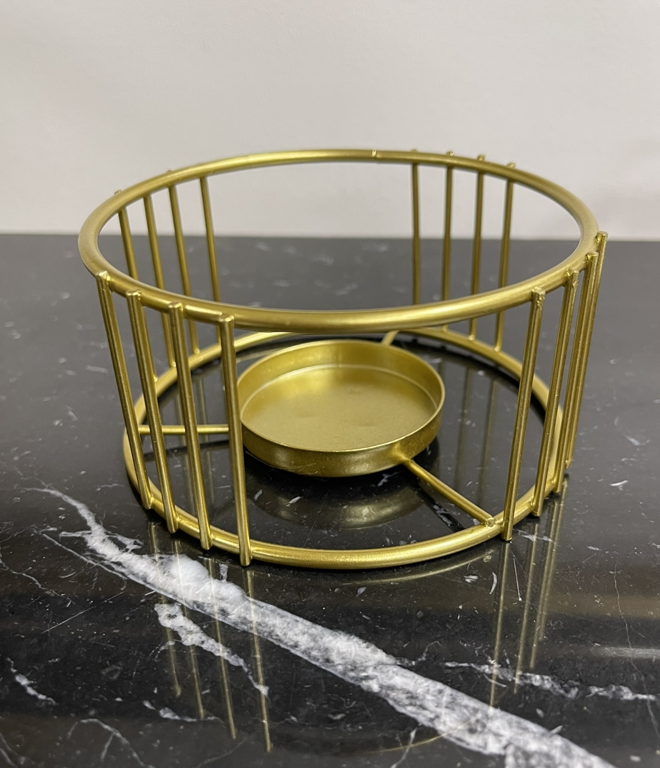 Portavela Metálico Dorado - Imagen 2