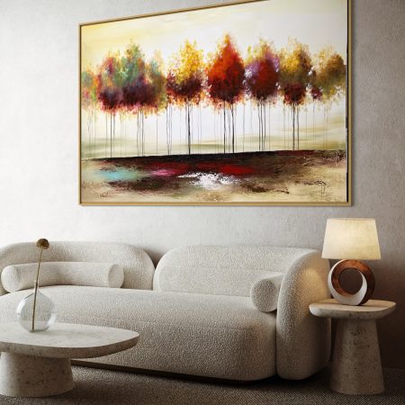 CUADRO ARTÍSTICO ENTREGA INMEDIATA ABSTRACTO ÁRBOLES