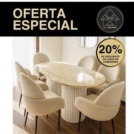 •JUEGO DE COMEDOR SANTORINI